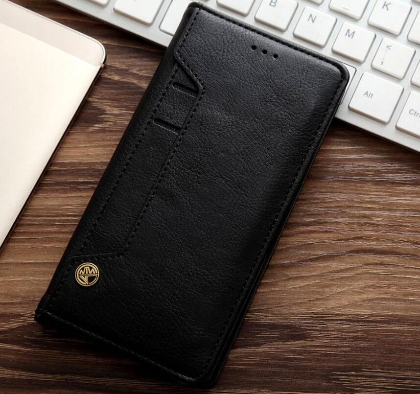 Galaxy S8 Slim Leather Wallet Case 6 Cards 2 Id Magnet - Brown