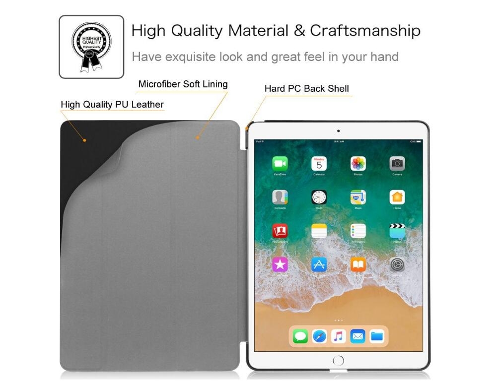 iPad Pro 10.5 Case Ultra Lightweight Standing Flip Protective Cover iPad Pro 10.5 Case Ultra Lightweight Standing Flip Protective Cover