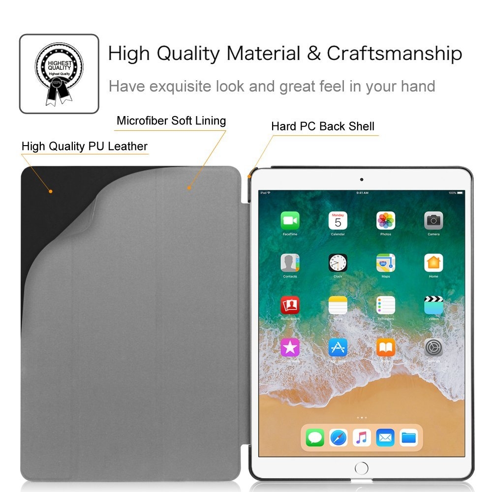 iPad Pro 10.5 Case Ultra Lightweight Standing Flip Protective Cover iPad Pro 10.5 Case Ultra Lightweight Standing Flip Protective Cover