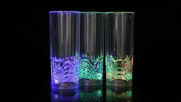 LED Inductive Rainbow Color Flashing Light Cup