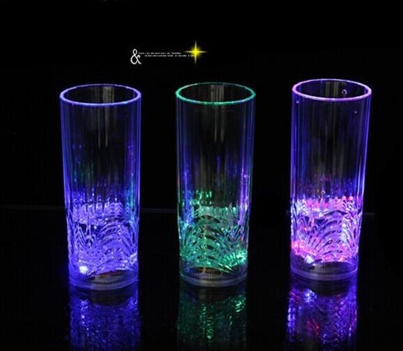 LED Inductive Rainbow Color Flashing Light Cup