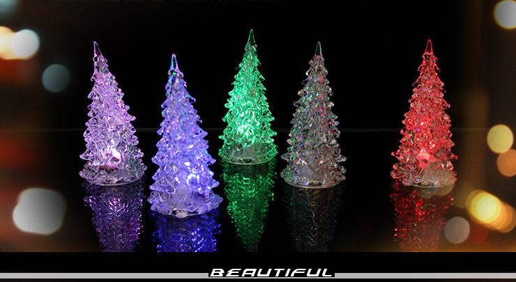 LED Lamp Light Acrylic Christmas Tree