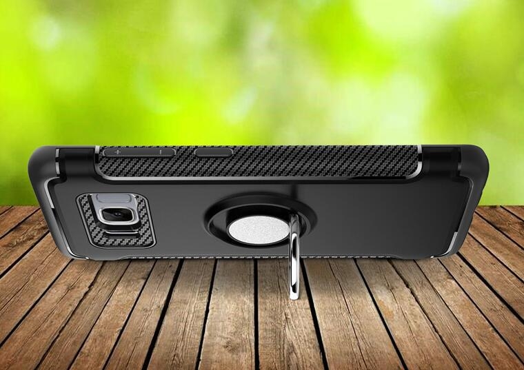 Galaxy S8 Case Heavy Duty Ring Rotate Kickstand Case Cover