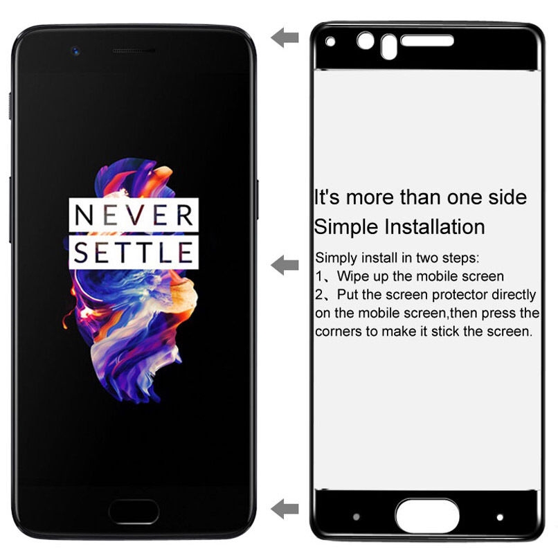 Oneplus 5 fully covered Curved Tempered Glass screen protector Oneplus 5 fully covered Curved Tempered Glass screen protector