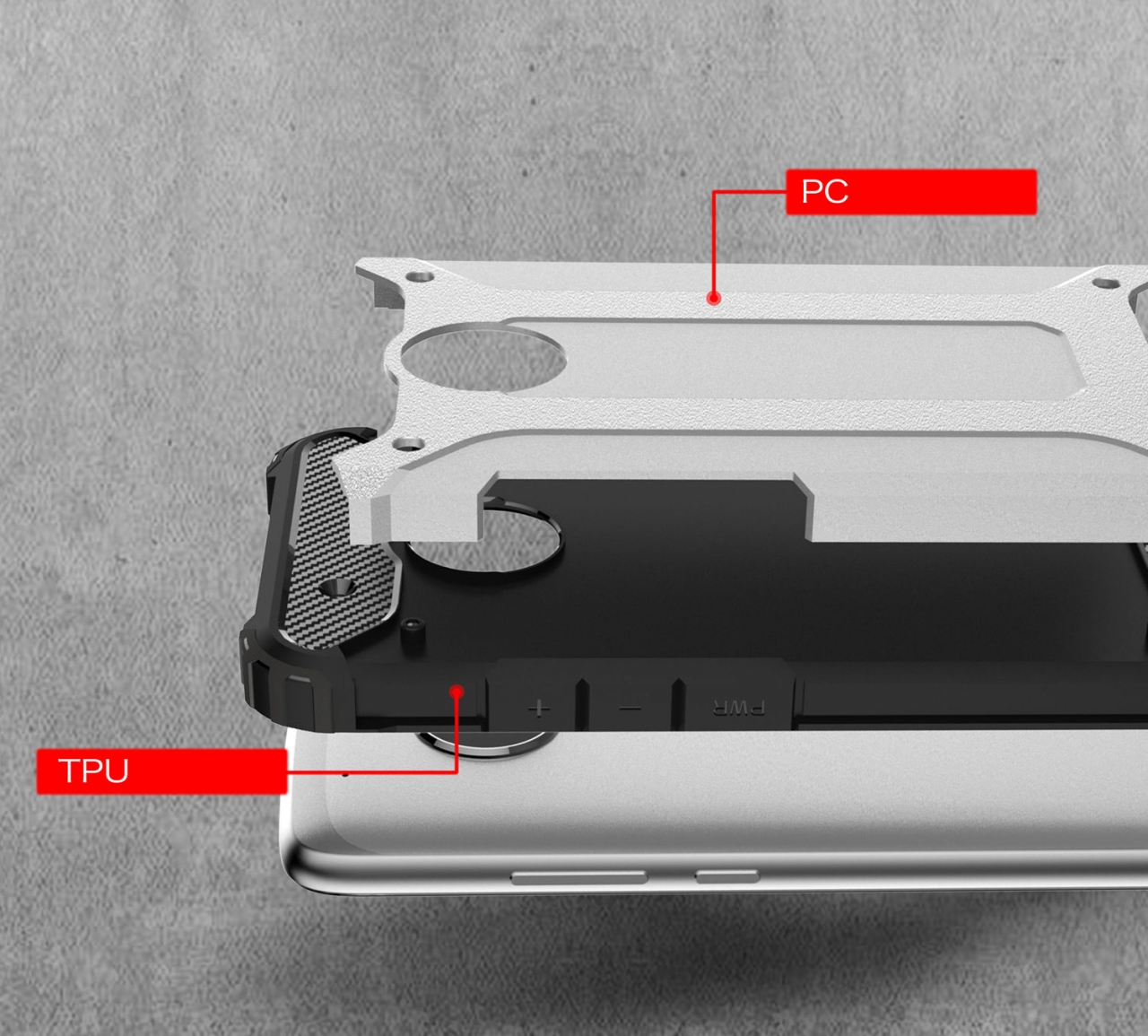 MOTO G5 Case Armor Rugged Holster Case