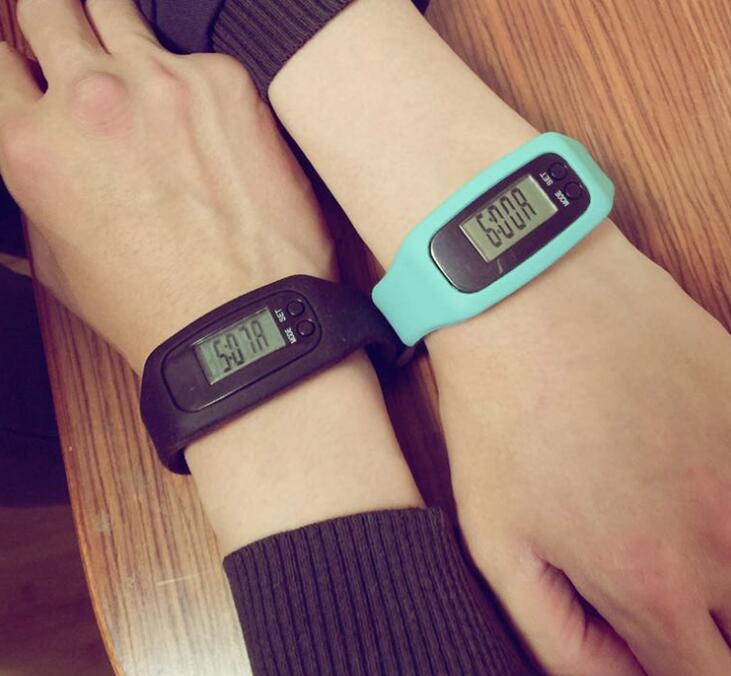 Basic Wristband LCD Display Pedometer with 4 Modes