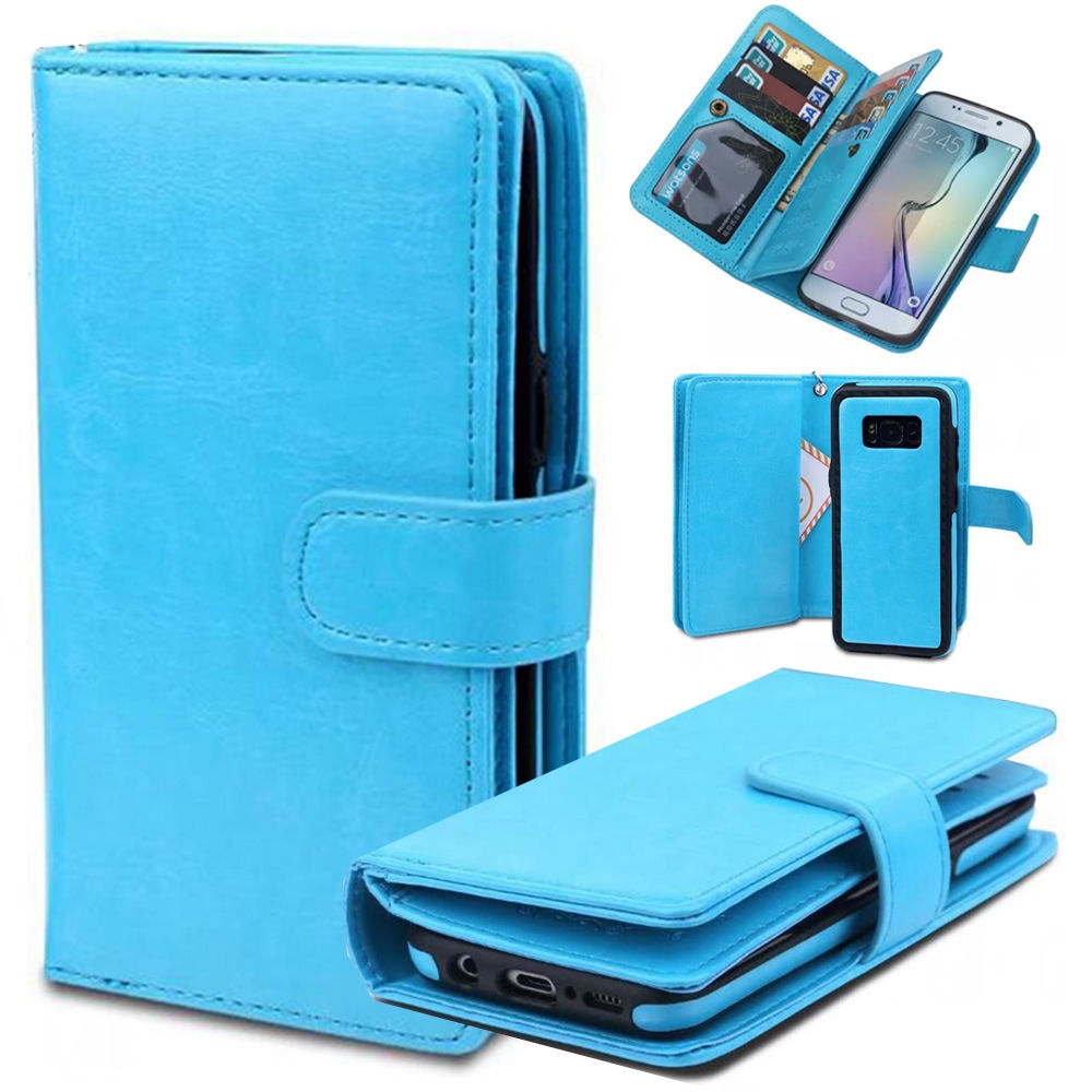 Galaxy S8 PLUS Case double wallet detachable case