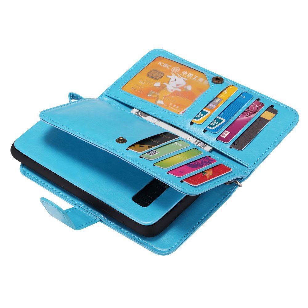 Galaxy S8 PLUS Case double wallet detachable case