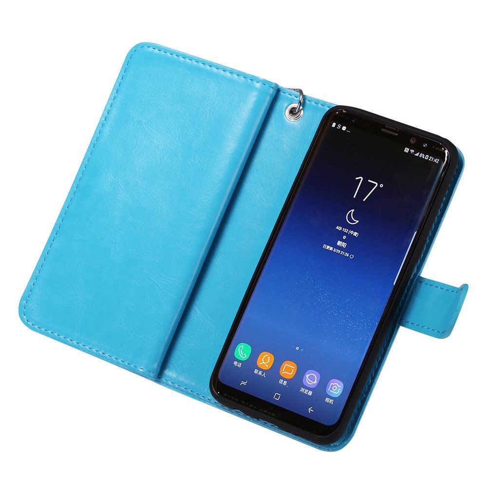Galaxy S8 PLUS Case double wallet detachable case