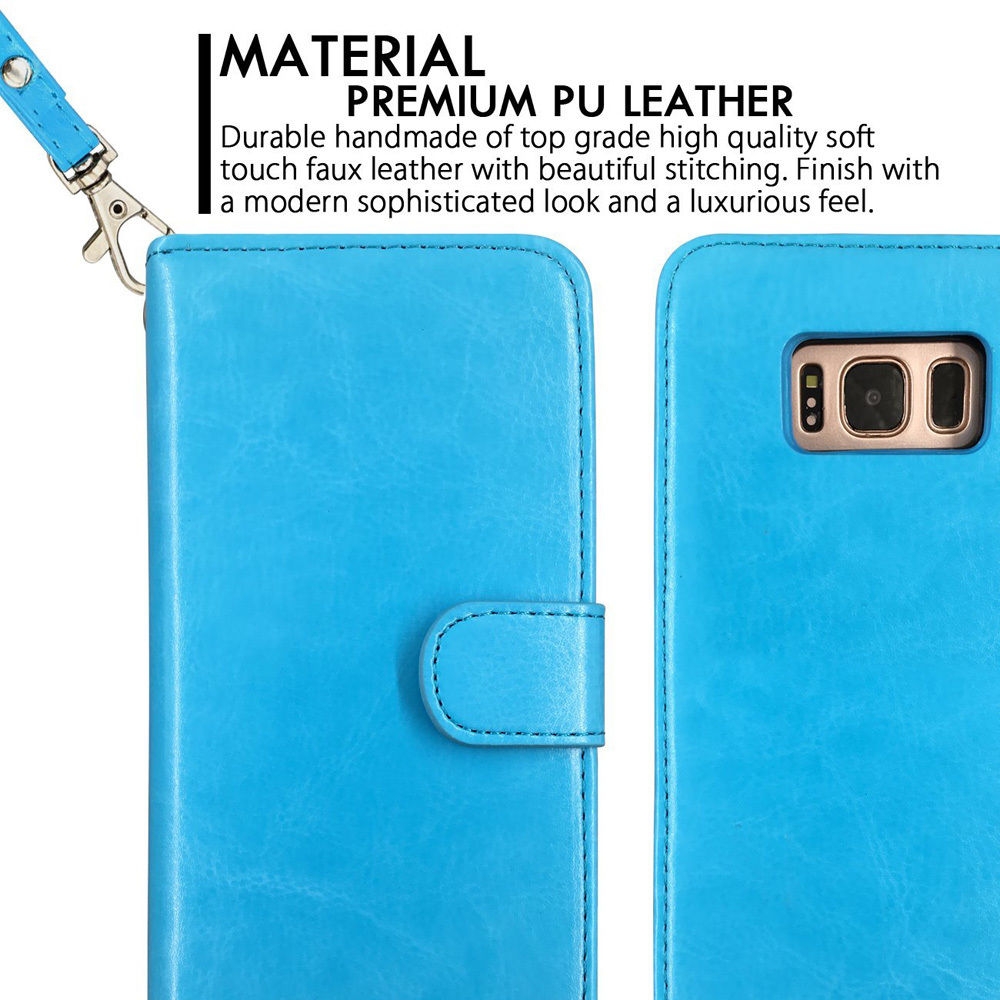 Galaxy S8 PLUS Case double wallet detachable case