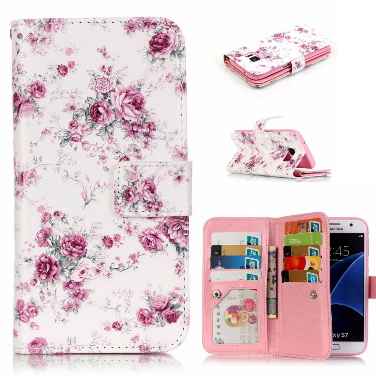 OnePlus 5 Case Multifunction wallet leather case