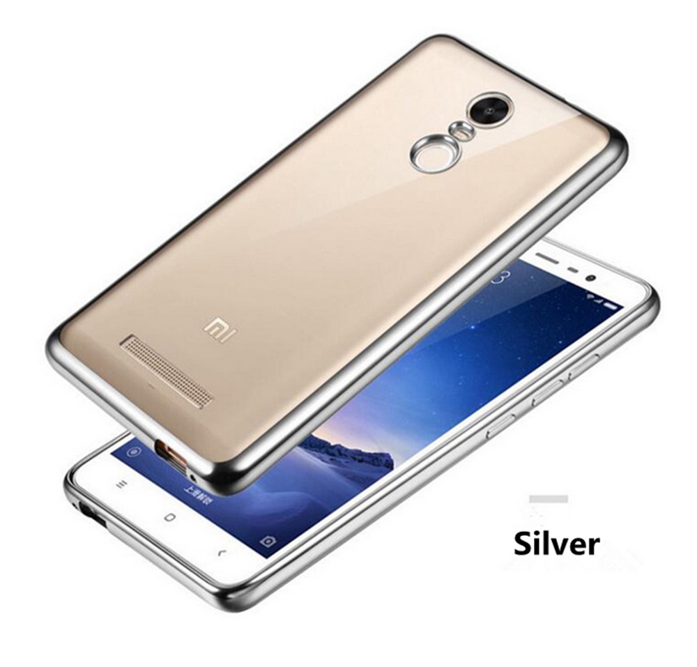 Note 4X case plating bumper with clear gel back cover case