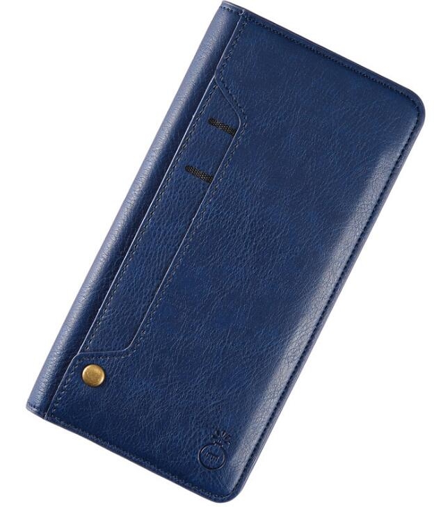 Vodafone V8 Case Slim Leather Wallet Case 6 Cards 2 Id Magnet - Brown