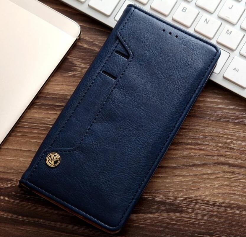 Vodafone E8 Case Slim Leather Wallet Case 6 Cards 2 Id Magnet - Brown