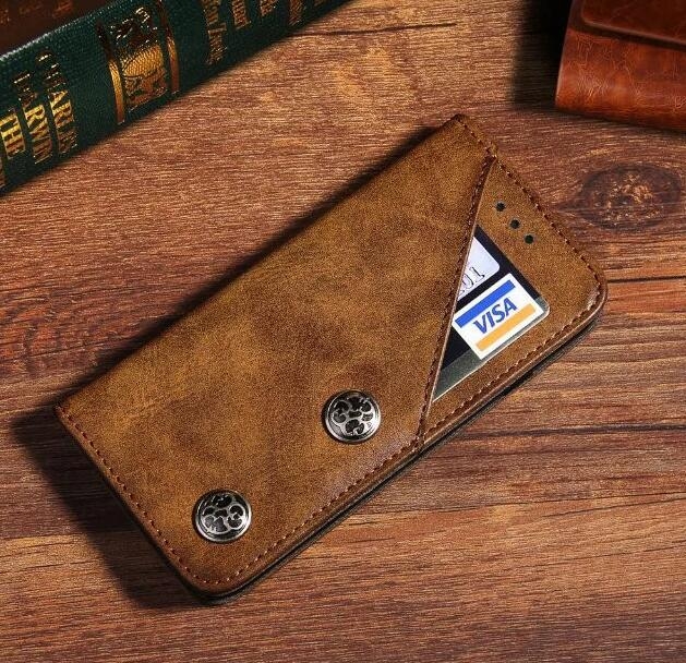 Vodafone N8 CASE ultra slim retro leather wallet case 2 cards magnet case