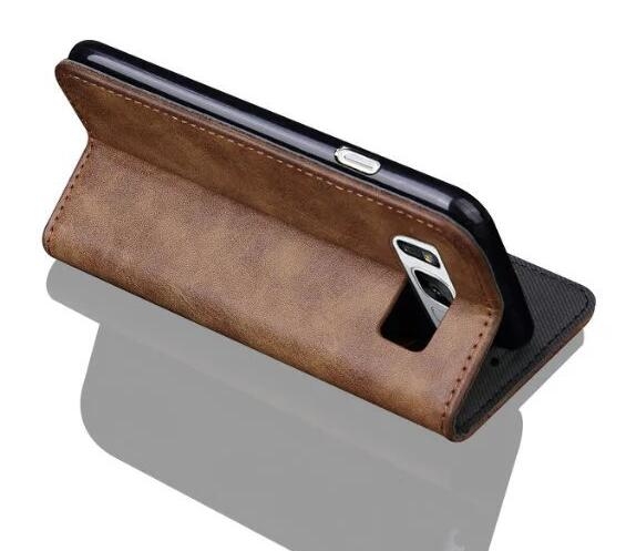 Vodafone N8 CASE ultra slim retro leather wallet case 2 cards magnet case