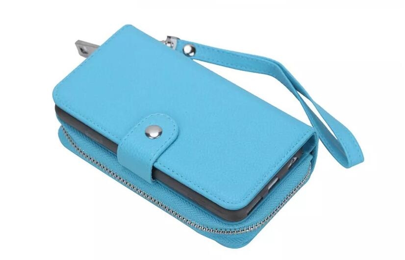 Htc U11 Case Coin Wallet Case Full Wallet Leather Case - Blue