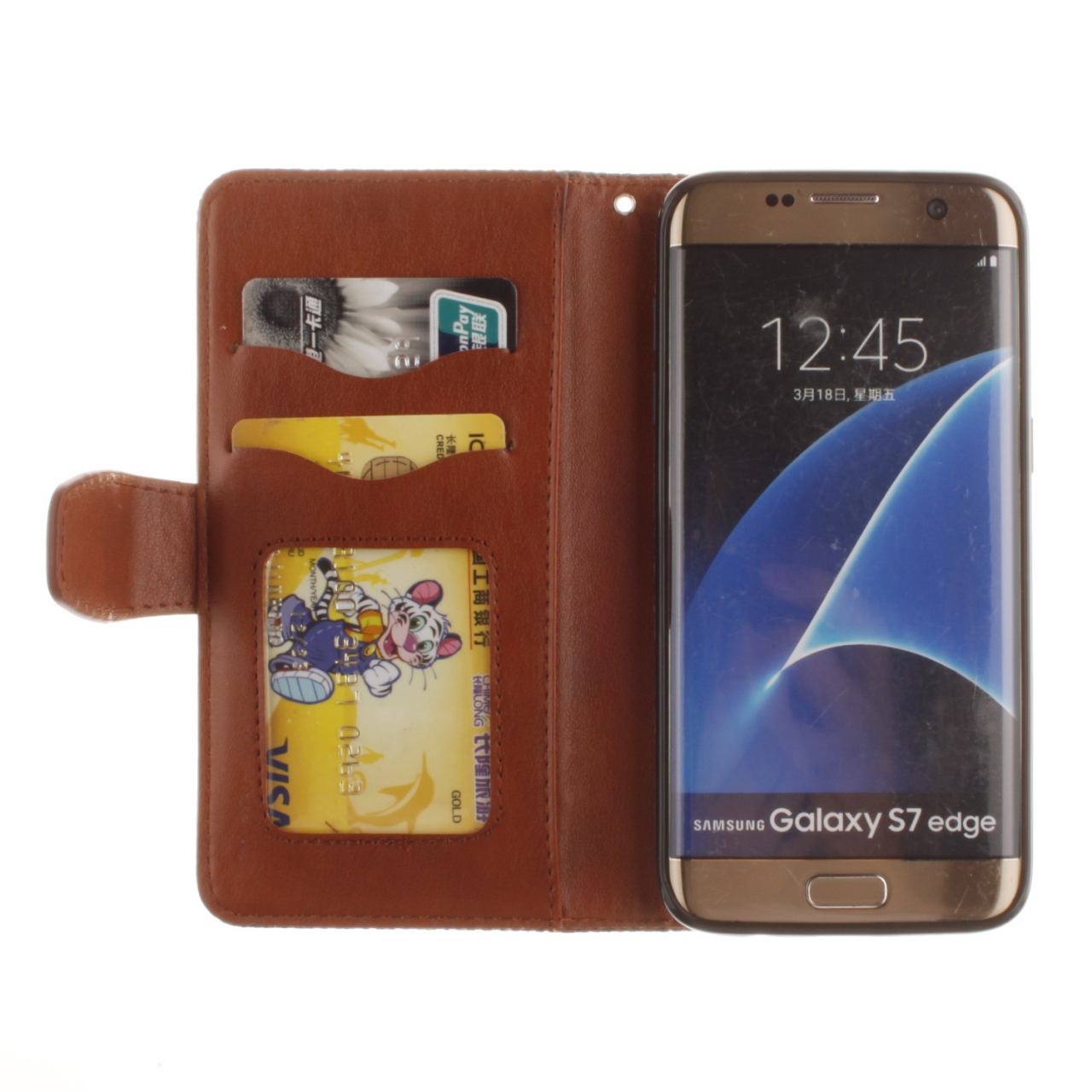 Galaxy S7 EDGE printed ID wallet leather case Galaxy S7 EDGE printed ID wallet leather case