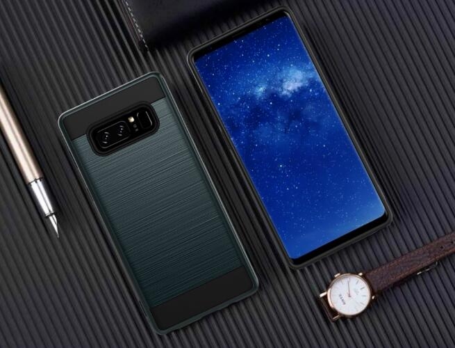 Galaxy Note 8 case impact proof hybrid case brushed