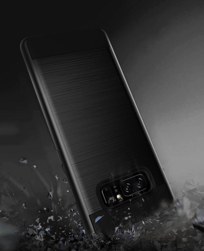 Galaxy Note 8 case impact proof hybrid case brushed