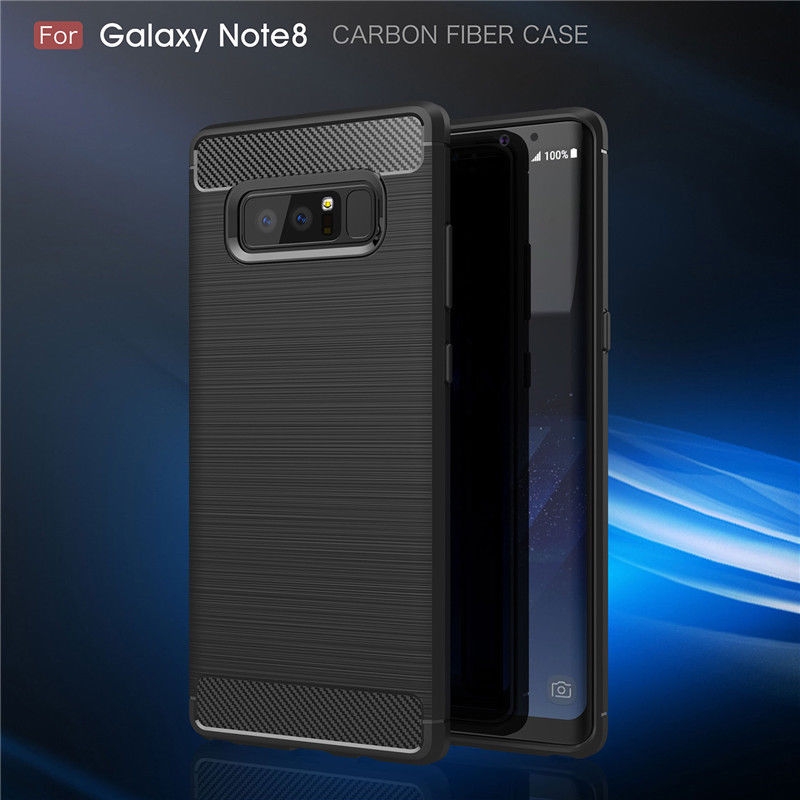 Galaxy note 8 case impact proof rugged case with carbon fiber