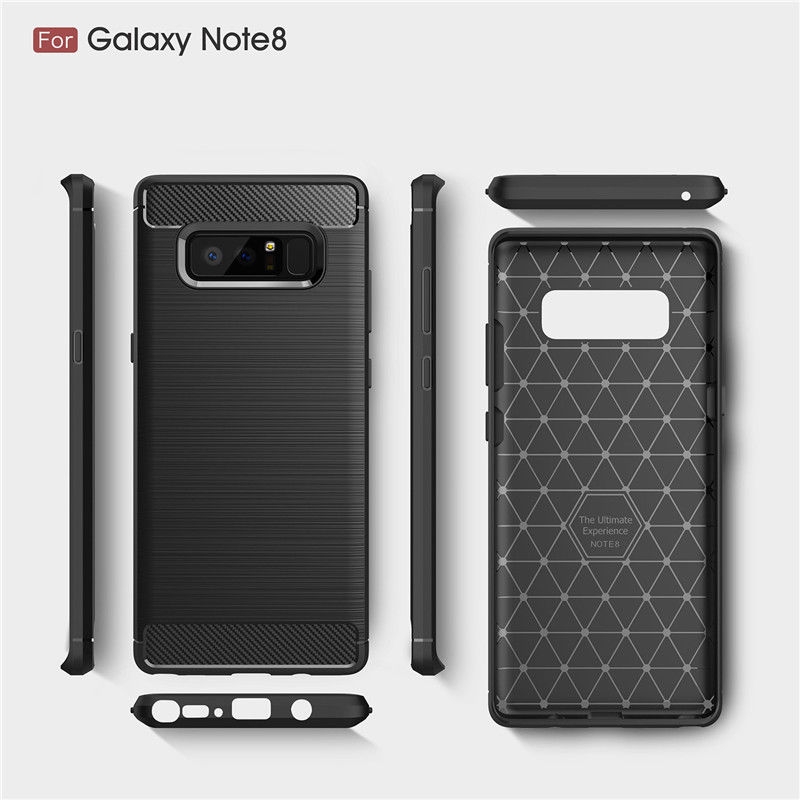 Galaxy note 8 case impact proof rugged case with carbon fiber