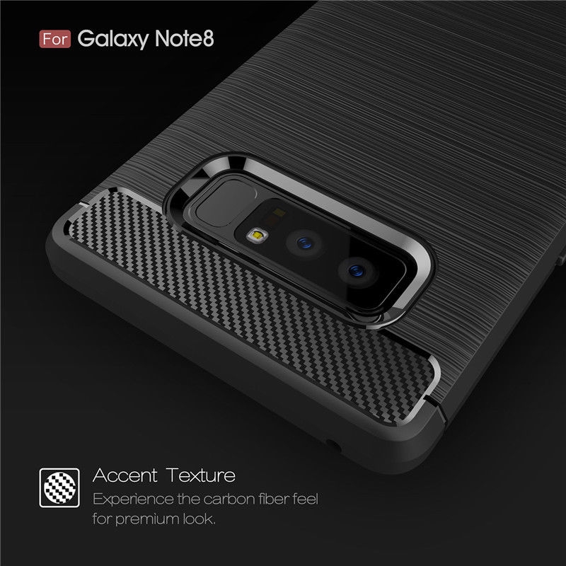 Galaxy note 8 case impact proof rugged case with carbon fiber