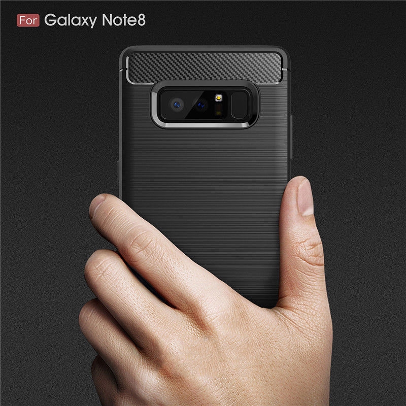 Galaxy note 8 case impact proof rugged case with carbon fiber