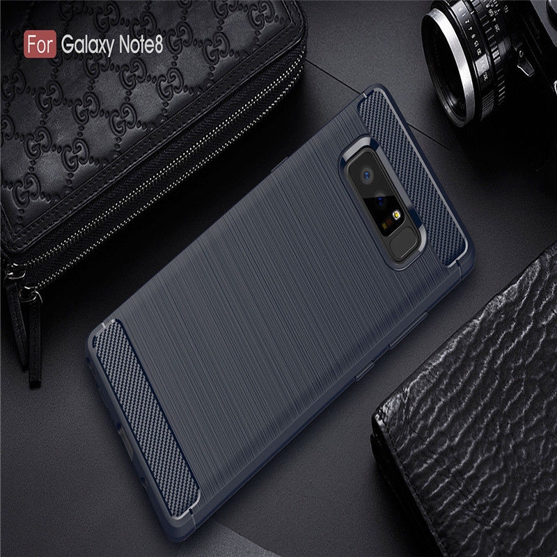 Galaxy note 8 case impact proof rugged case with carbon fiber