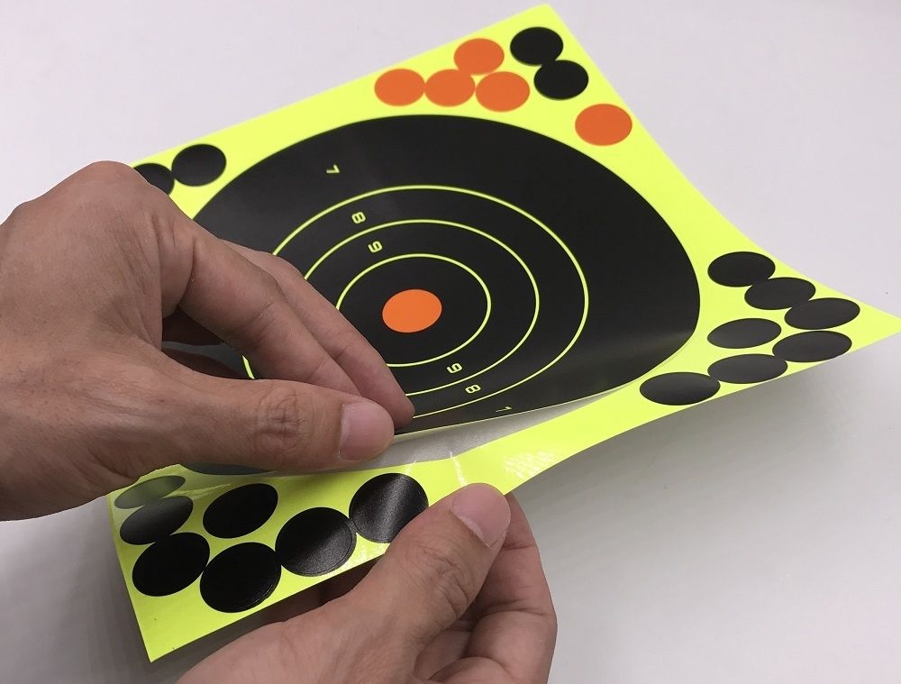 8" Bullseye Self Adhesive Shooting Pasters 10 pack