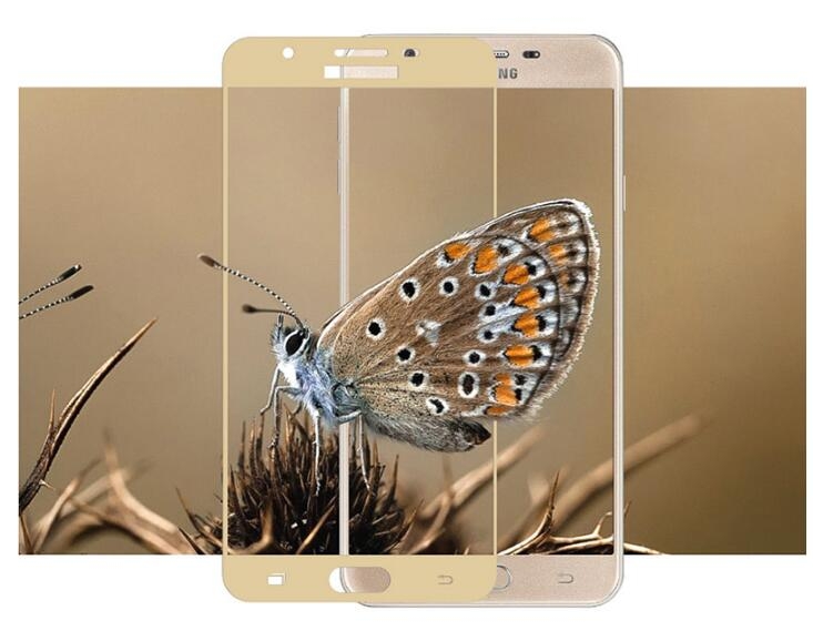 Galaxy J7 PRO 2017  FULL Screen covered Tempered Glass Screen Protector