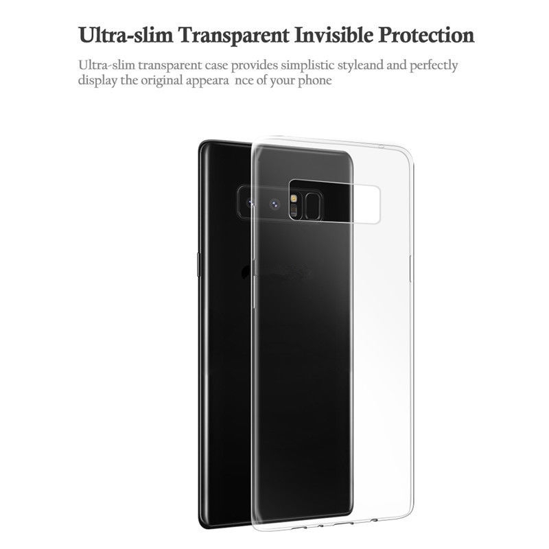Galaxy Note 8 Case Clear Gel Ultra Thin soft tpu case