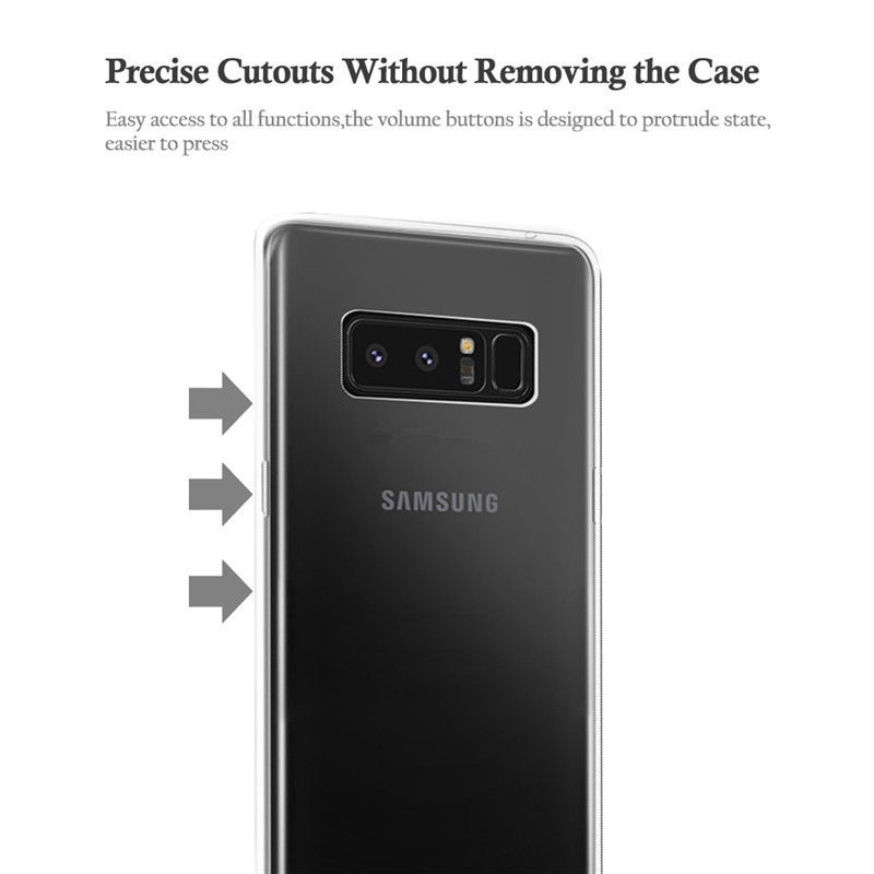 Galaxy Note 8 Case Clear Gel Ultra Thin soft tpu case