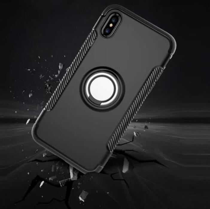 Iphone X Case Heavy Duty Ring Rotate Kickstand Case Cover
