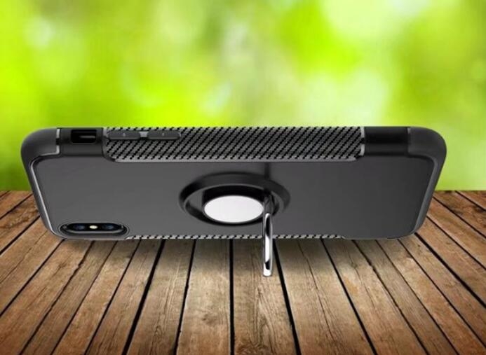 Iphone X Case Heavy Duty Ring Rotate Kickstand Case Cover
