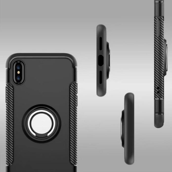 Iphone X Case Heavy Duty Ring Rotate Kickstand Case Cover