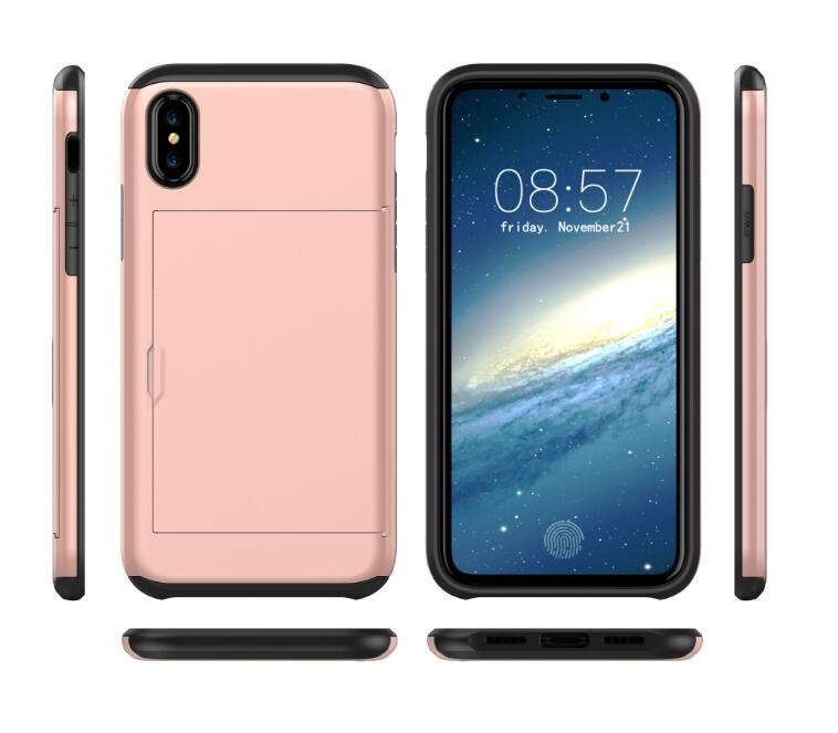 Iphone X CASE  impact proof hybrid case card clip