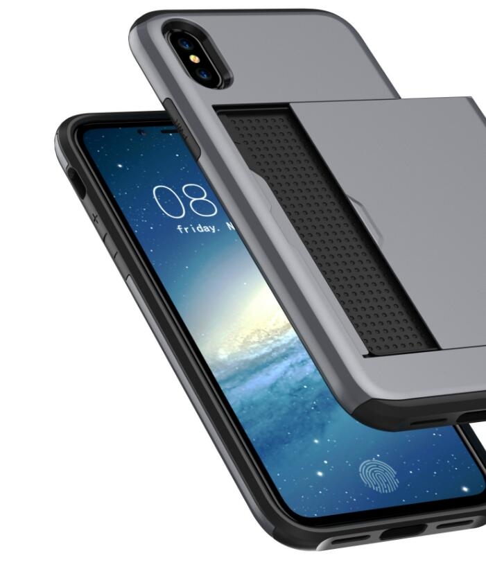 Iphone X CASE  impact proof hybrid case card clip