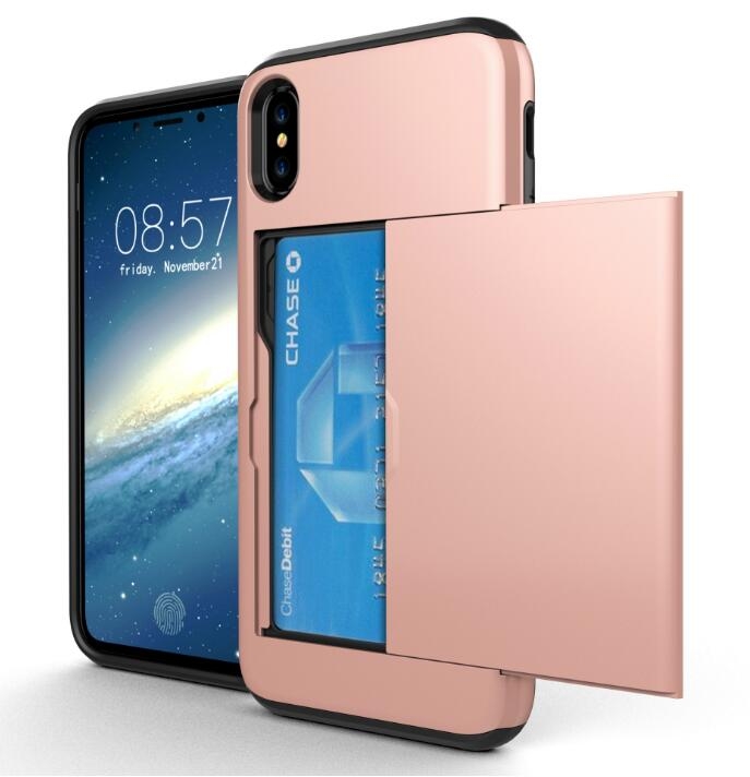 Iphone X CASE  impact proof hybrid case card clip