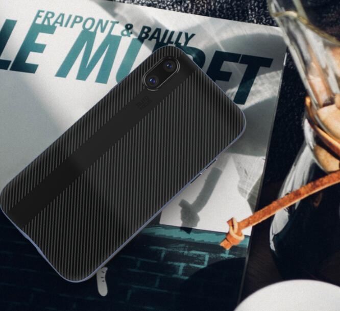 Iphone X case Carbon Fibre with Bumper Case