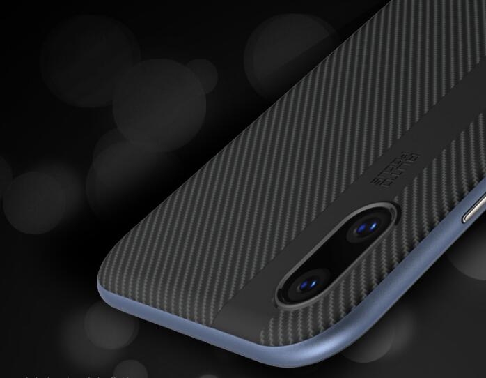 Iphone X case Carbon Fibre with Bumper Case