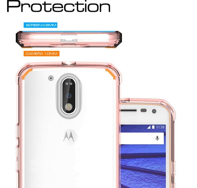 MOTO G4 PLUS case bumper  clear gel back cover