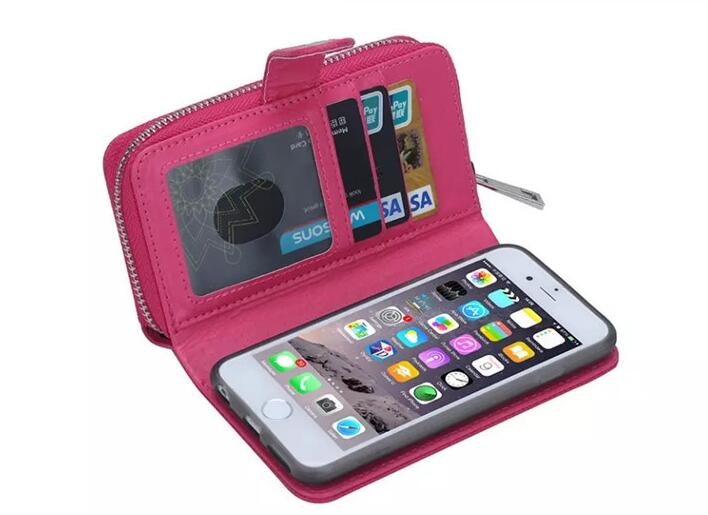 Galaxy J1 2016   Case Coin Wallet Case Full Wallet Leather Case - Hot Pink