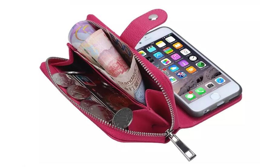 Galaxy J1 2016   Case Coin Wallet Case Full Wallet Leather Case - Hot Pink
