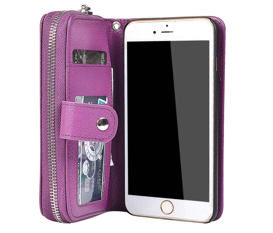 Galaxy J1 2016   Case Coin Wallet Case Full Wallet Leather Case - Purple