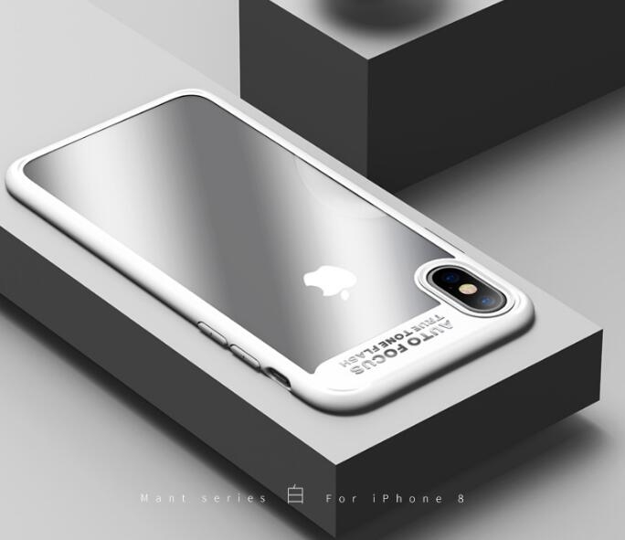Iphone X case hybird bumper with clear back case Iphone X case hybird bumper with clear back case