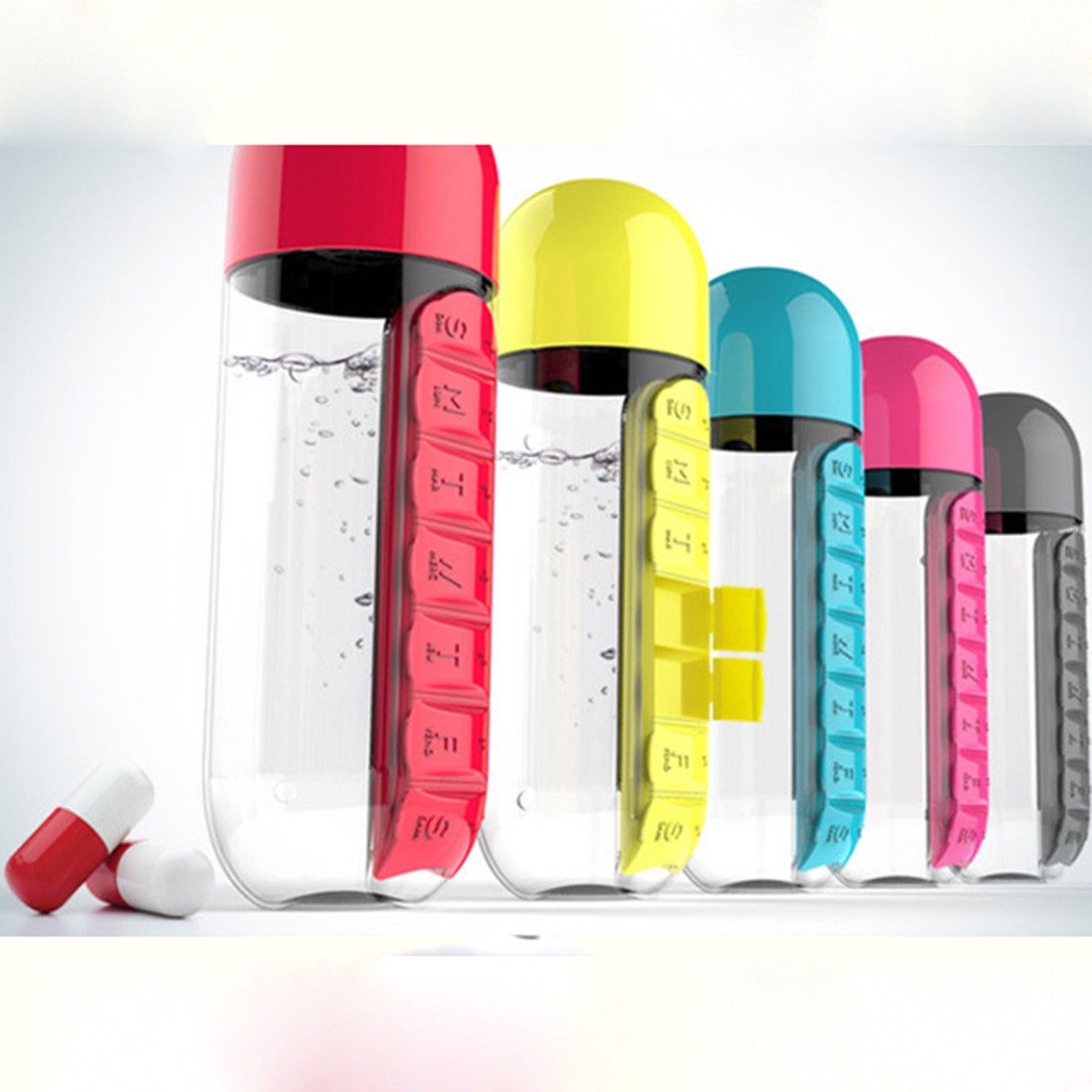 7 Daily Pill Box Water Bottle 7 Daily Pill Box Water Bottle