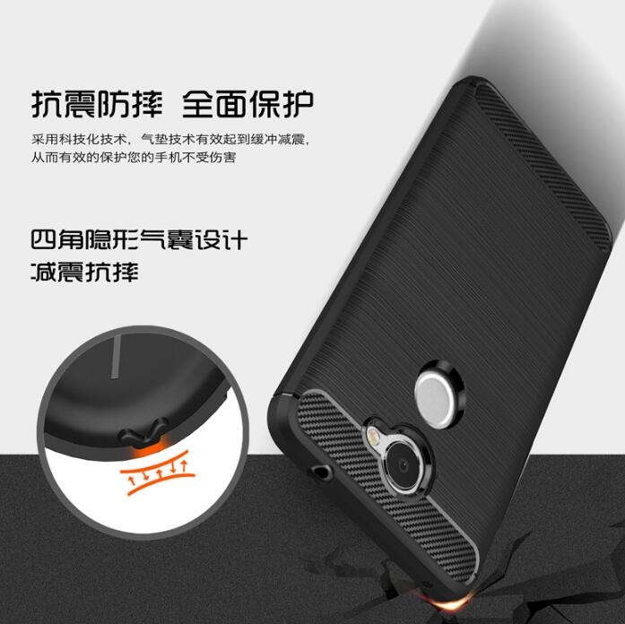 Huawei Y7 Prime case impact proof rugged case with carbon fiber