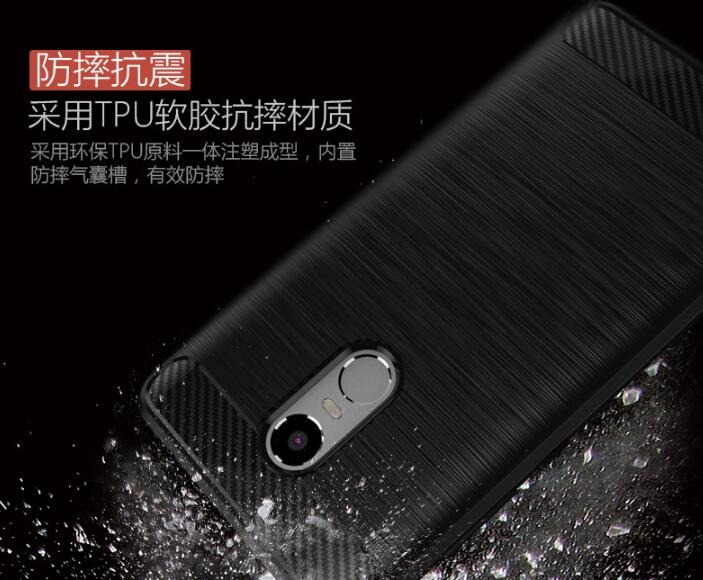 Redmi Note 4 case impact proof rugged case with carbon fiber