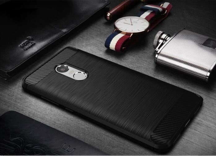 Xiaomi Redmi Note 4X case impact proof rugged case with carbon fiber